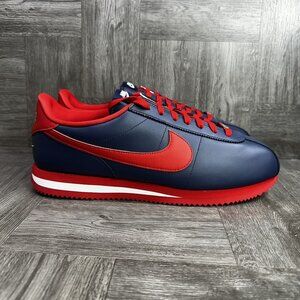 Nike by You Men's 13/Women's 14.5 Cortez Blue Red Retro Shoes FV9523-900